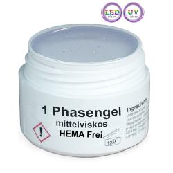 GS-Nails 1 Phasen UV-Gel HEMA Free 30ml Klar mittelviskos 30 ml Allergiker