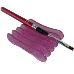 GS-Nails Pinsel Ablage Halter Pinselablage Pinselbank Pink Kl.